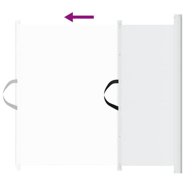 Vit dörr för husdjur vit 82,5x125 cm Vit