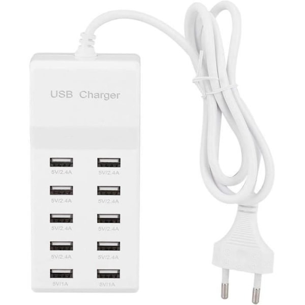 USB-laddstation - FDIT - Fdit Väggladdare USB 10 - 10 portar - 100-240V - Snabbladdning