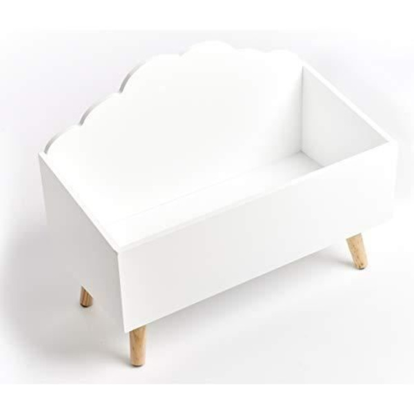 Förvaringskrin för barn - ZELLER - Moln - MDF - Vit - 58 x 28 x 45 cm Vit