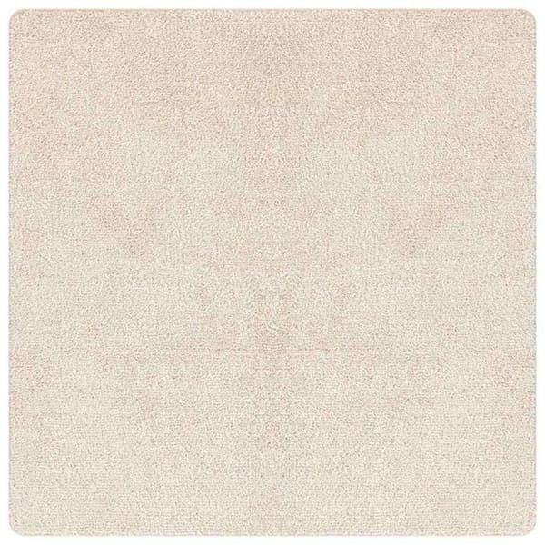 Matta - VIDAXL - Lugg - Halkskydd - Kräm - 120 x 120 cm Grädde