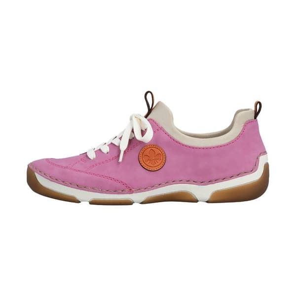 Basket Basse Läder Rieker Morelia - Rosa Ros 37