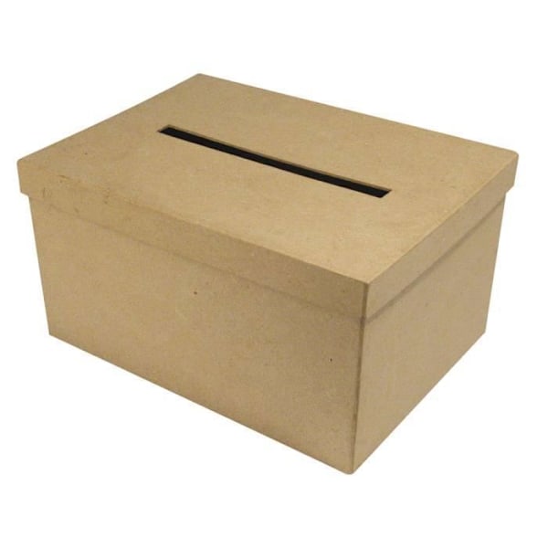 Låda - Ej specificerad - 30x21x15cm - Pappmaché - FSC 100% - Brun