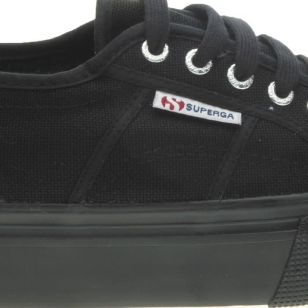 Superga Sneaker - SUPERGA - Linea UP And Down - Dam - Svart - Spetsar - Canvas Svart 40