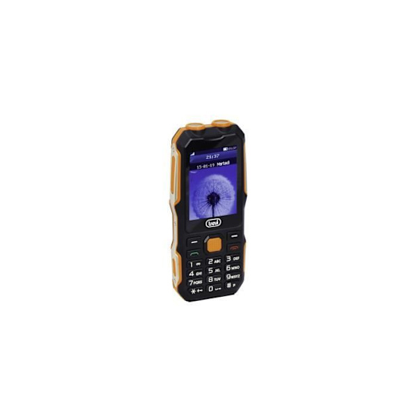 FORTE 70 TREVI STÖTSÄKER GSM-TELEFON svart och orange