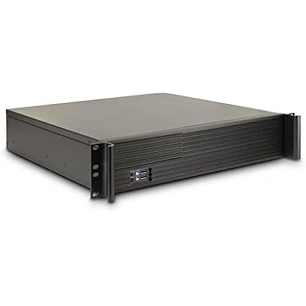 Server IPC 2U-K240L - INTER-TECH - 2 fläktar 80 mm - Avtagbara korgar - 4 perforerade plåtar Svart