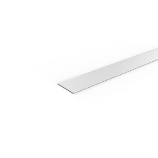 PVC-klädd champlat - NORDLINGER PRO - 2,60m - Vit - 20mm - Byggnad Vit