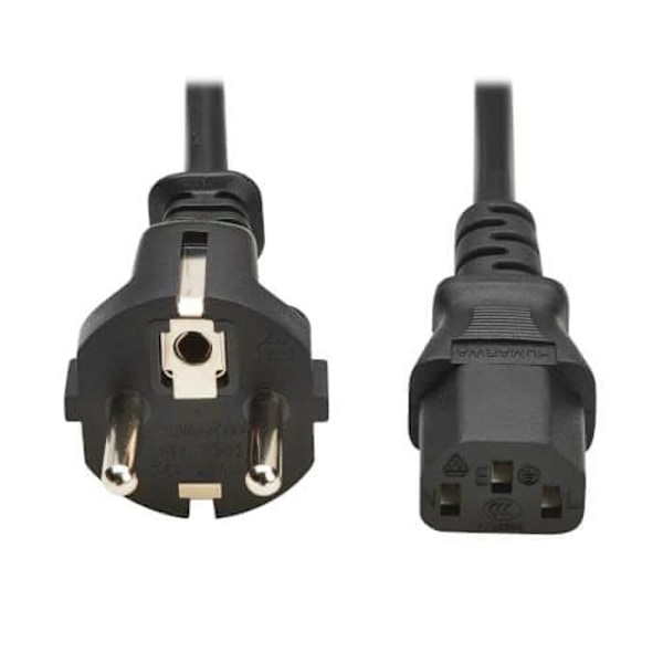 Strömkabel - EATON - ACC.P054-02M-EU - Schuko till C13 - 10A - 2m - Svart