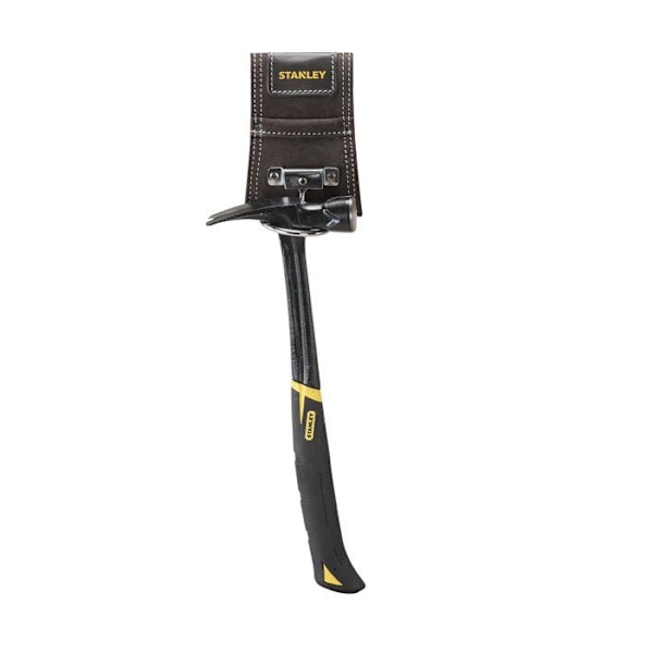 Hammarhållare i äkta läder - STANLEY - DIY-tillbehör - Brun