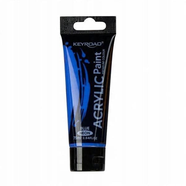 Akrylfärg Keyroad Akrylfärg, neon, 75 ml tub, blå