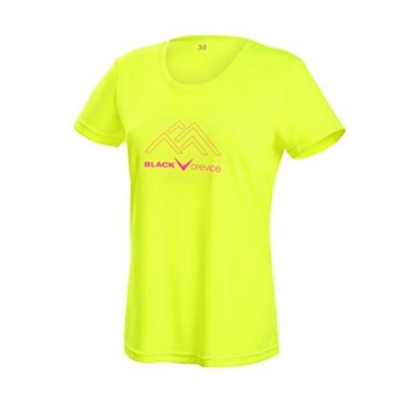T-shirt Svart spricka - BCR281723-Y1-40 - Dam T-shirt Funktion Funktion T-shirt för Kvinna Kvinna Gul 40