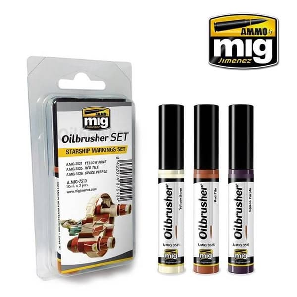 OILBRUSHER STJÄRNFARTYGSMÄRKNINGAR SET