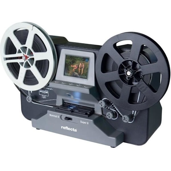 Filmskanner - Reflecta - Super8 och 8 mm - 2,4" skärm - USB 2.0 - HD MP4 Svart