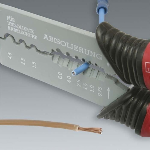 Avskalnings- och presstång - KS TOOLS - Låda med 270 förisolerade terminaler - Tångsats