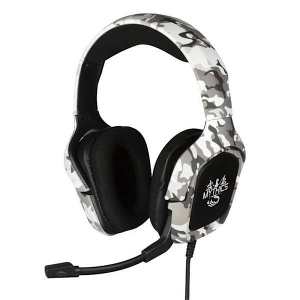 Konix Mythics Camouflage Ares Universal Gaming Headset - Kabelanslutet, Svart