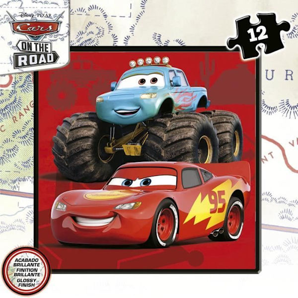 CARS progressivt pussel - Etui med 4 pussel - Educa® - 12-16-20-25 bitar Flerfärgad