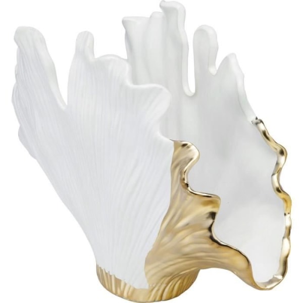 Vas - KARE - Ginkgo blad - Lackat stengods - Modern