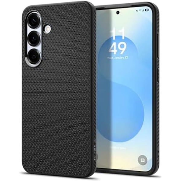 Coque - SPIGEN - Samsung Galaxy S25 Plus - Mattsvart - Stötsäker - Bekväm att hålla i Matte svart