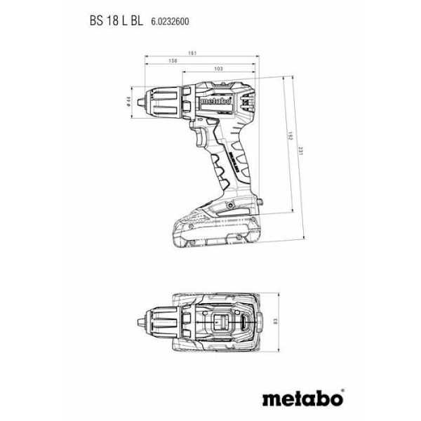 Metabo Pack 2 maskiner - METABO - Combo Set 2.9.2 18V - 5.2 Ah batteri - MetaBOX 145 L
