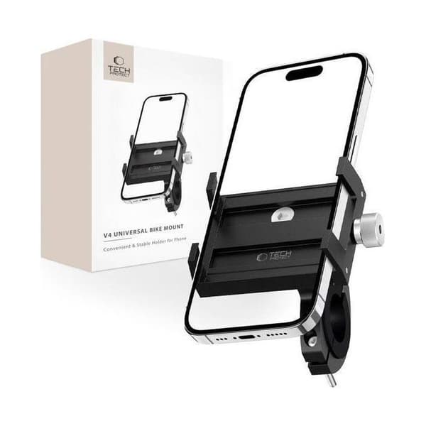 Stöd pc - stöd tablet Tech-protect Universell cykelhållare V4, svart
