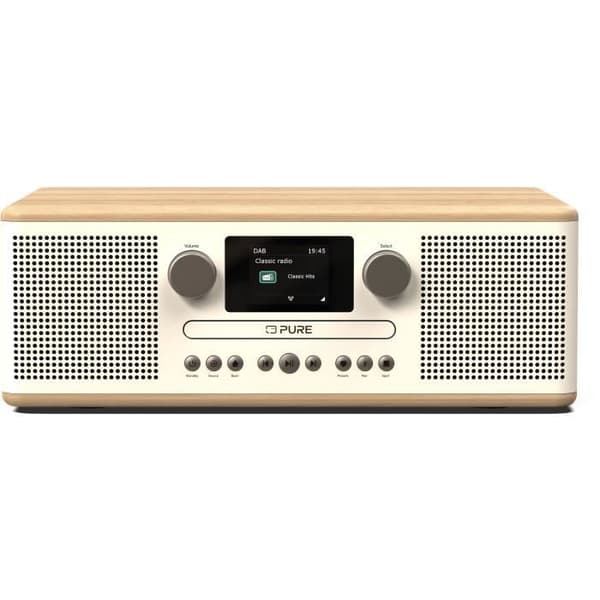 CD-spelare & digitalradio - PURE - Classic C-D6 - Bomull Vit/Ek Vit bomull/ek