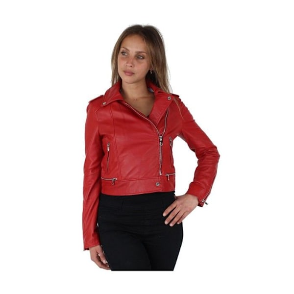 Blouson Oakwood Yoko i läder ref 40521 Röd Röd M