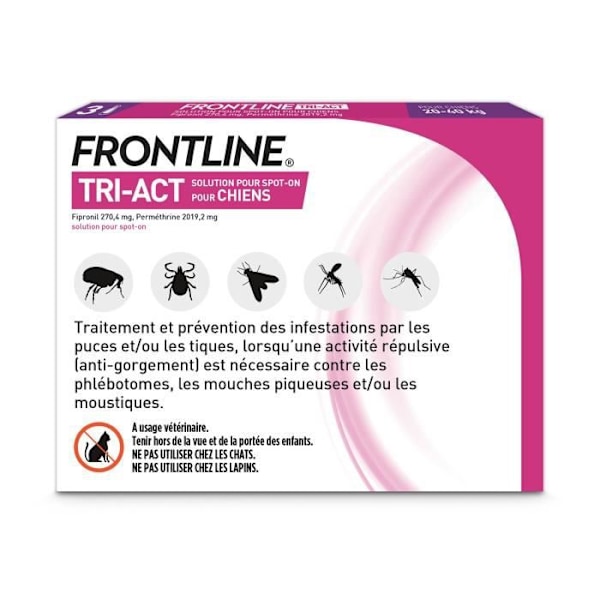 Frontline Tri-Act Dogs L 20-40 kg 3 Pipetter