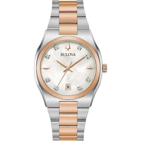 titta endast tid kvinna Bulova Surveyor Silver/Stål 98P199