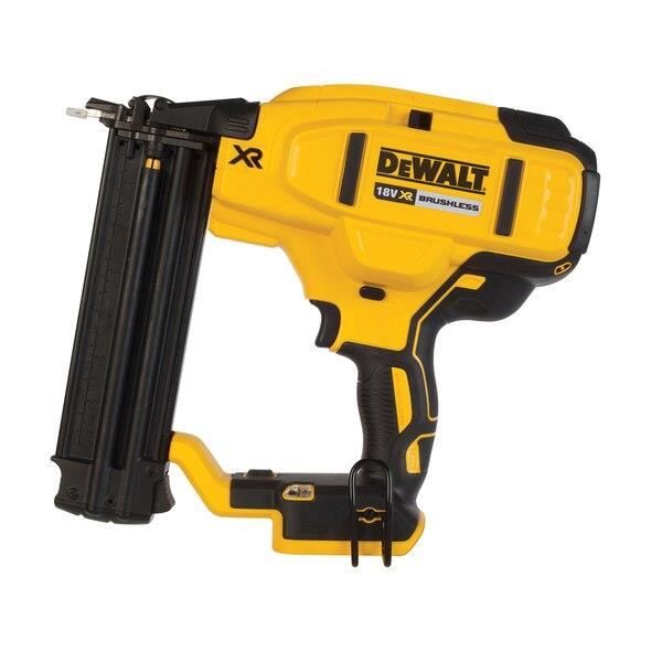 DeWalt - DCN680N-XJ - 18Ga XR 18V Li-ion borstlös spikpistol - utan batteri eller laddare Svart och gult