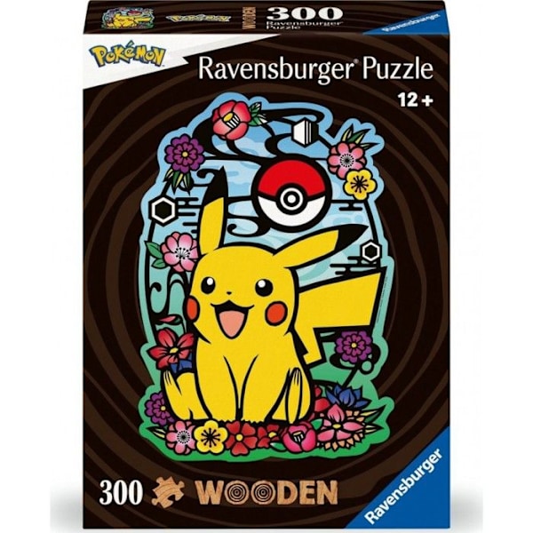 300 bitars träpussel: Pikachu, Pokémon