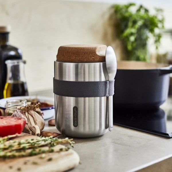 Isolerad kanna Thermo Pot - Black and Blum - Grå -
