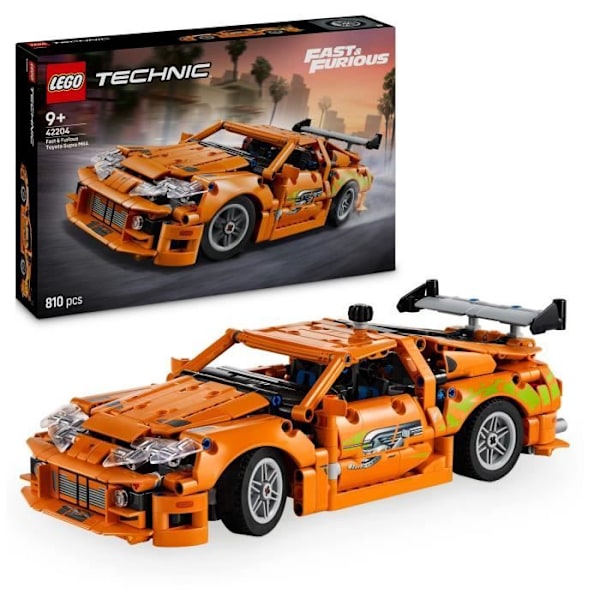 LEGO Technic 42204 Fast and Furious Toyota Supra MK4 - Bil leksak för pojkar från 9 år
