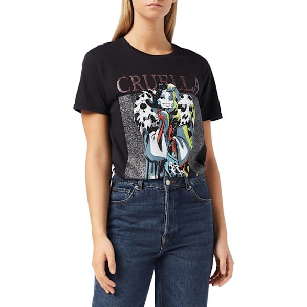 Popgear T-shirt - Disney - T-shirt dam Svart M