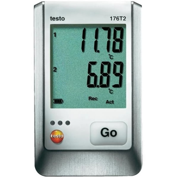 Temperaturregistrator - Testo - 176 T2 - -50 till +400 °C - Trådbunden - Miljömätning