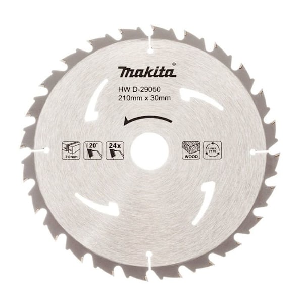 Sågblad - MAKITA - D-29050 - Ø 210mm - Karbid - För trä