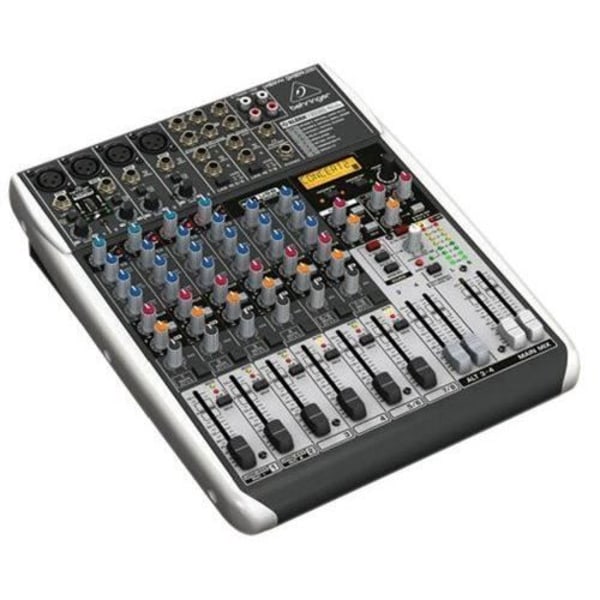 Behringer QX1204USB Premium 12-ingångar 2/2-buss mixer med Xenyx Mic Preamps kompressorer