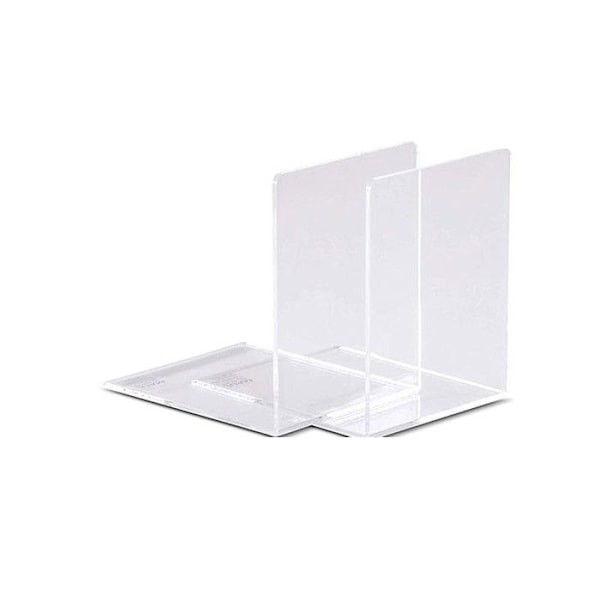 Acrylbokstöd - MAUL - 100 x 100 x 130 mm - fasade kanter - set om 2 Klar
