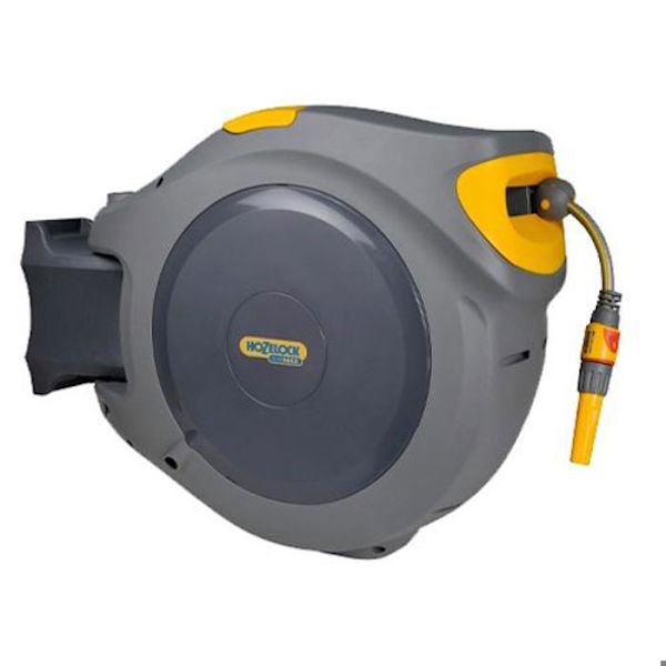 FlowMax AutoReel högflödesväggsslangupprullare med 30 m slang - HOZELOCK - 25970000 Gul