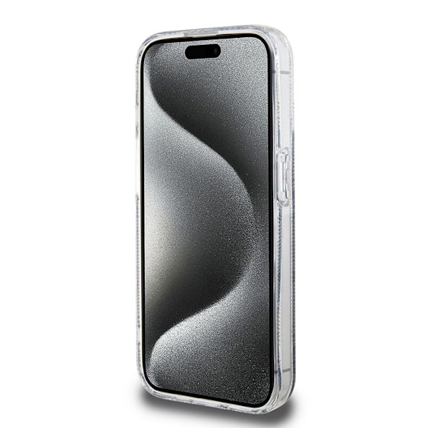 Skydd för iPhone 15 Pro - Guess IML GCube MagSafe (GUHMP15LHGCUSTGK) - Svart