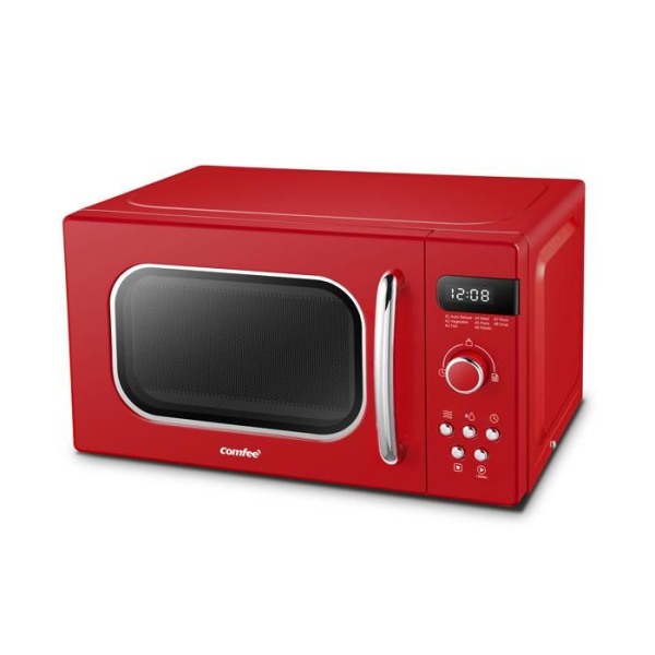 20L retro mikrovågsugn - COMFEE CMSRO 20 di rd - 800W - Röd Röd