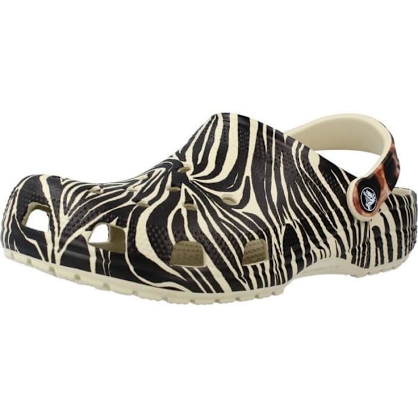Crocs Animal Remix Clog - Dam - Beige/Svart - Zebramönster - Lättvikt - Vridbart band Vit 39