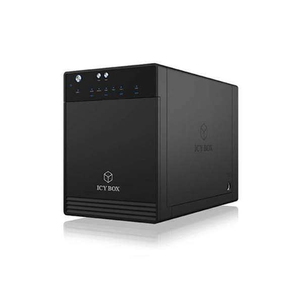 Drive bay - RAIDSONIC - ICY BOX IB-3740-C31 - USB 3.1 Gen 2 - Integrerad kylfläkt Svart