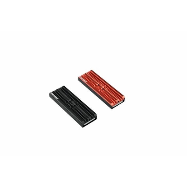 Kylfläns kylare - ENERMAX - ESC001 - Tunt chipset för M2 2280 SSD med 4 silikon kylflänsar - Röd