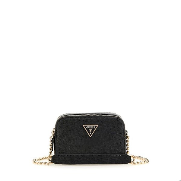 Axelväska - GUESS - Noelle Crossbody Camera - Svart - 100 % polyuretan - Kompakt Svart