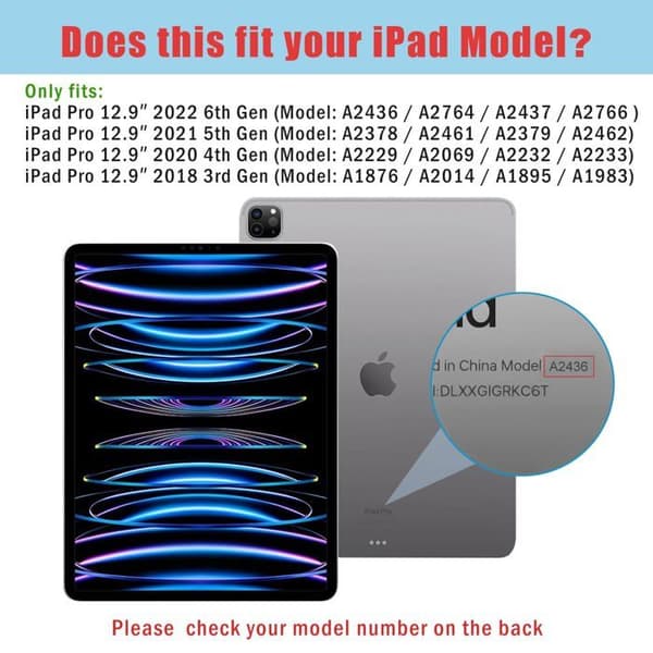 Fodral för surfplatta - skyddsfodral för surfplatta Procase - PC-08364839 Transparent