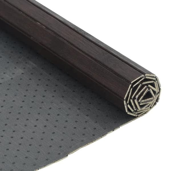vidaXL Mörkbrun rektangulär matta 70x200 cm bambu, vardagsrumsmatta, rektangulär matta, modern matta, matta 376749
