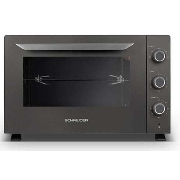 SCHNEIDER - SCEO946MG - Fristående ugn - 46 liter - Fläktstödd värme - Rotisserie - Automatisk avstängning - Timer - Mörkgrå