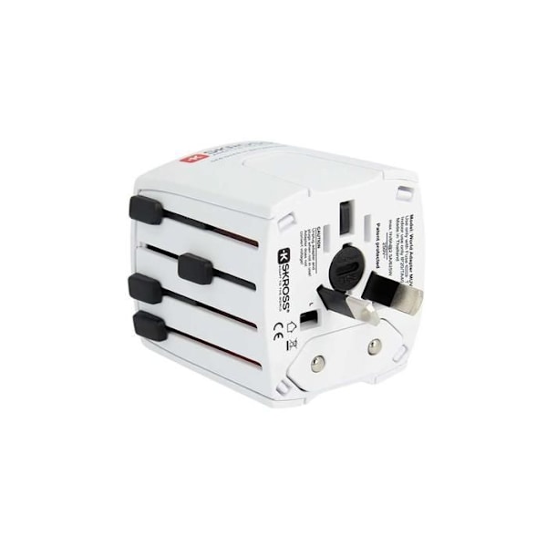 Adaptör och omvandlare - SKROSS - MUV USB AC45PD - 2 USB-portar - USB-C-utgång 45W - Universell