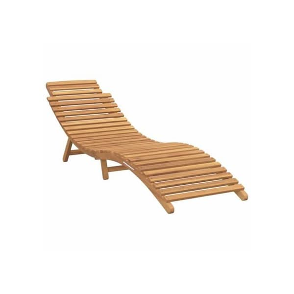 Trädgårdssoffa i massivt teak - vidaXL - 185,5x55x58,5 cm - Brun - Ergonomisk - Stöder upp till 110 kg