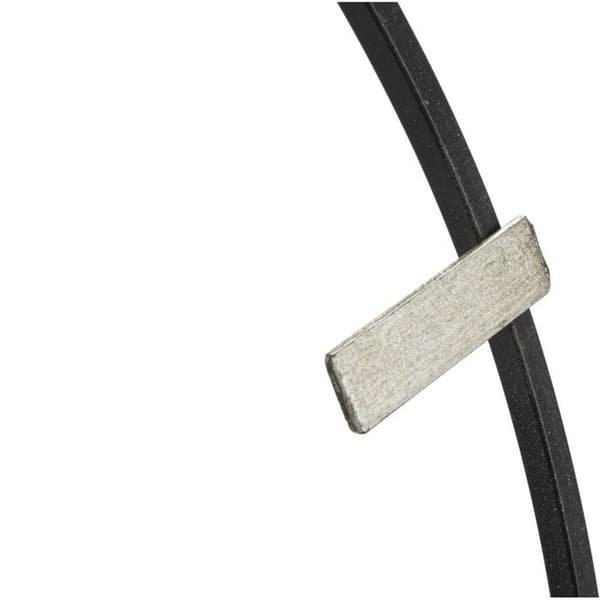 Väggklocka i Metall "Silvery" 61cm Silver svart silver