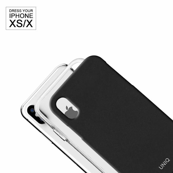 Telefonfodral - telefonbumper Uniq - UNIQ185BLK - Lithos fodral iPhone X/Xs svart/mörkgrå